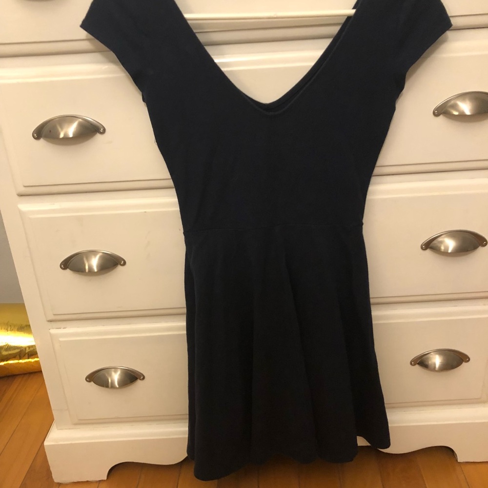 Navy Blue Short Sleeve Hollister Dress